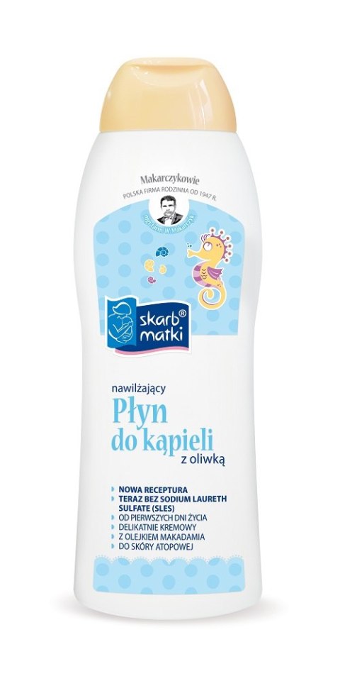 Skarb Matki Płyn do kąpieli z oliwką dla niemowląt i dzieci 400ml (P1)