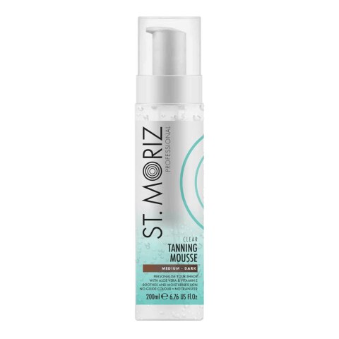 St.Moriz Professional Clear Tanning Mousse bezbarwny mus samoopalający Medium Dark 200ml (P1)